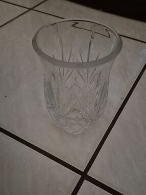 Cut Crystal Tumbler Glass - Clear